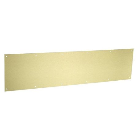 NATIONAL HARDWARE Kickplate, 34 in L, 8 in W, 004 in Gauge, Aluminum, Brushed Gold N270-353